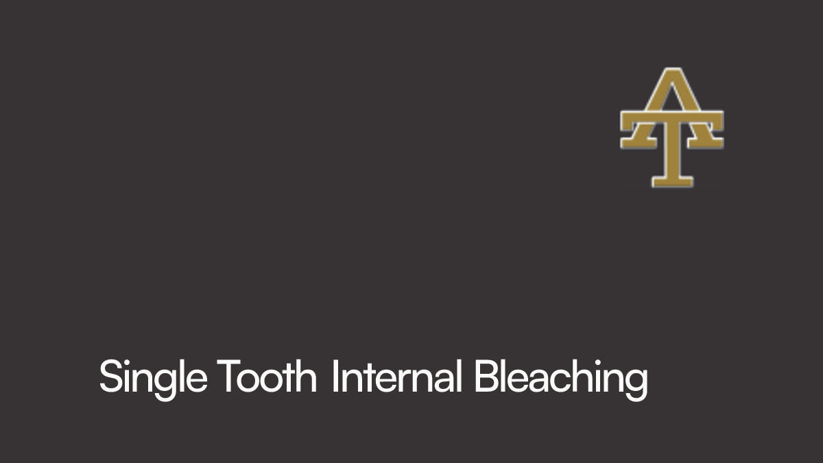 Single Tooth Internal Bleaching Andrew Thomas Dental Care Cardiff